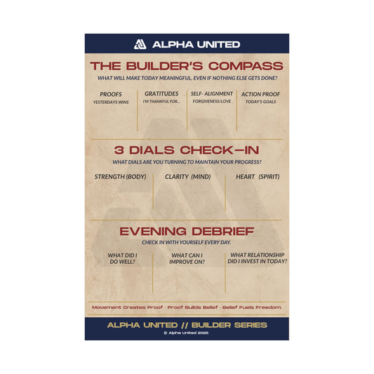The Builder's Compass - Alpha United Bridge Series Poster