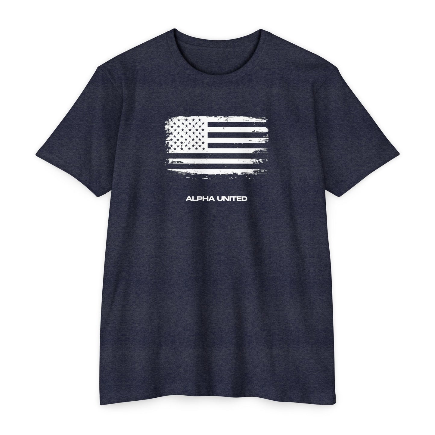 Alpha United Flag Tee - Distressed American Flag