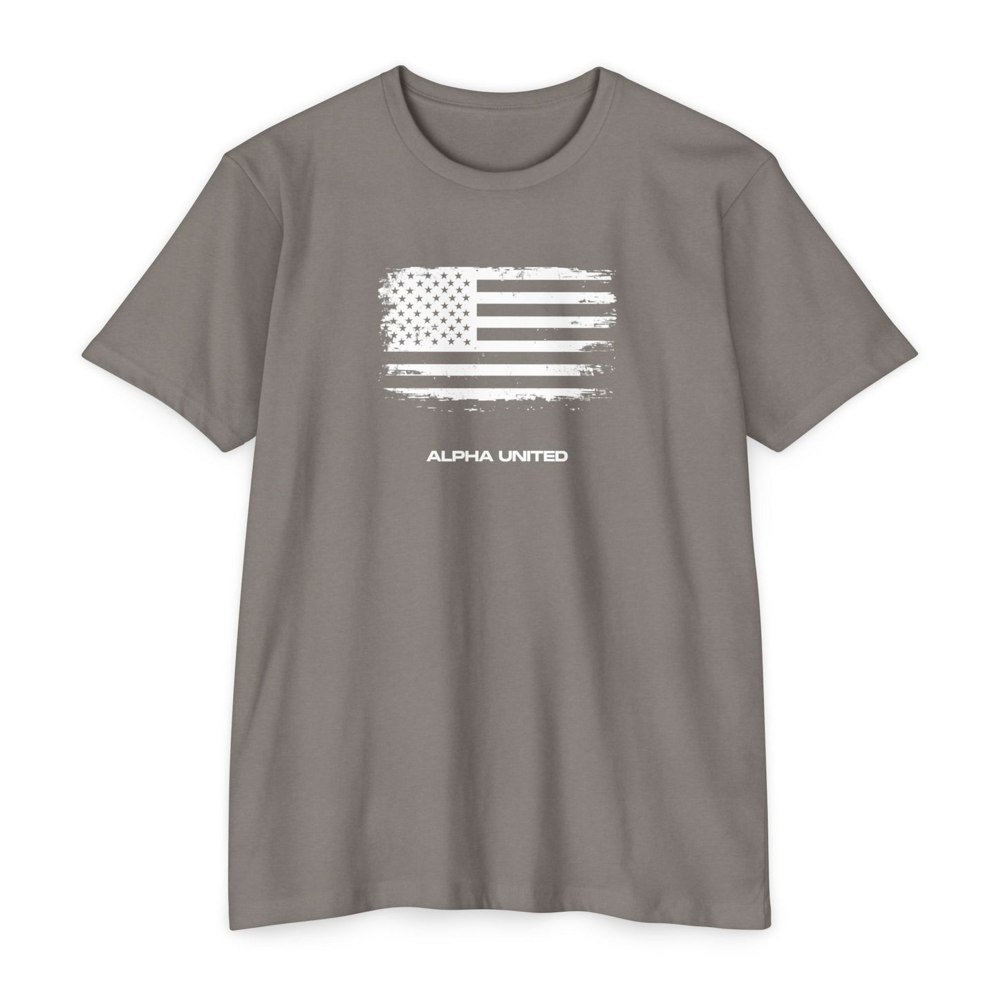 Alpha United Flag Tee - Distressed American Flag