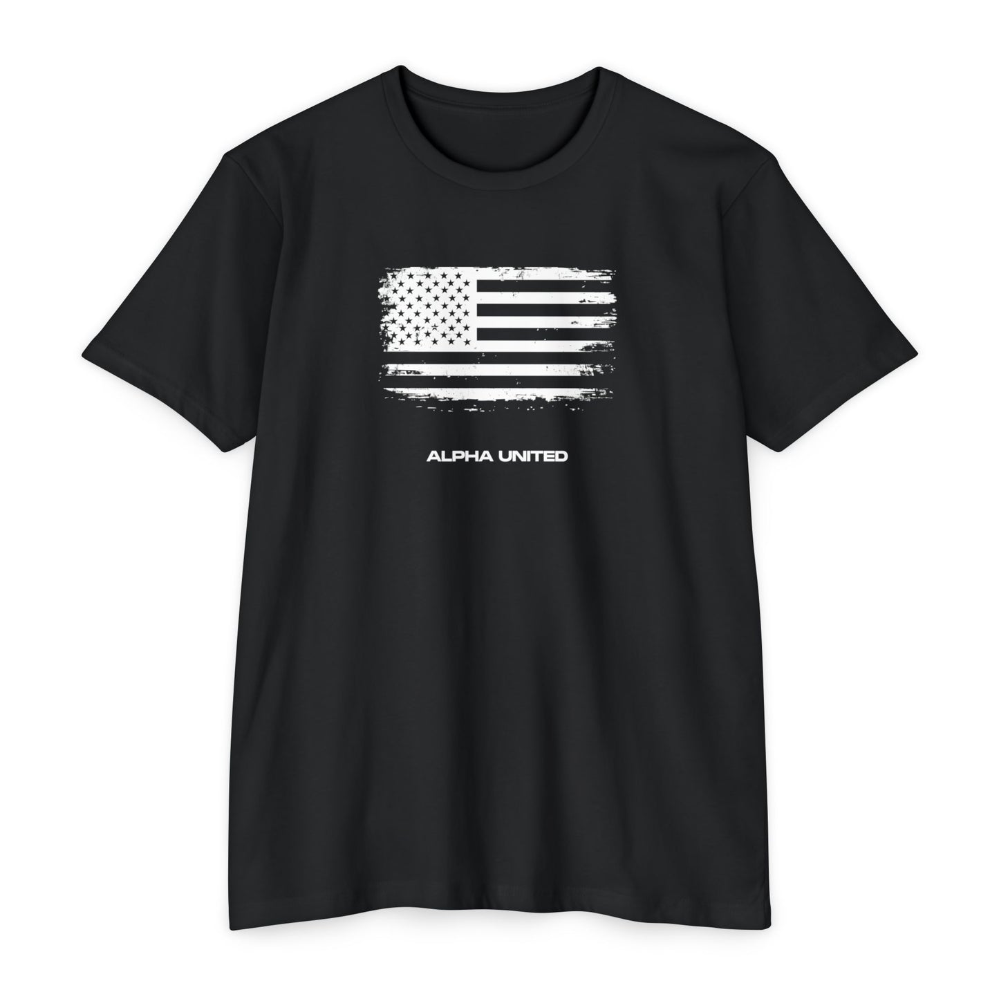 Alpha United Flag Tee - Distressed American Flag