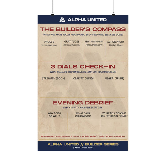 The Builder's Compass - Alpha United Bridge Series Poster